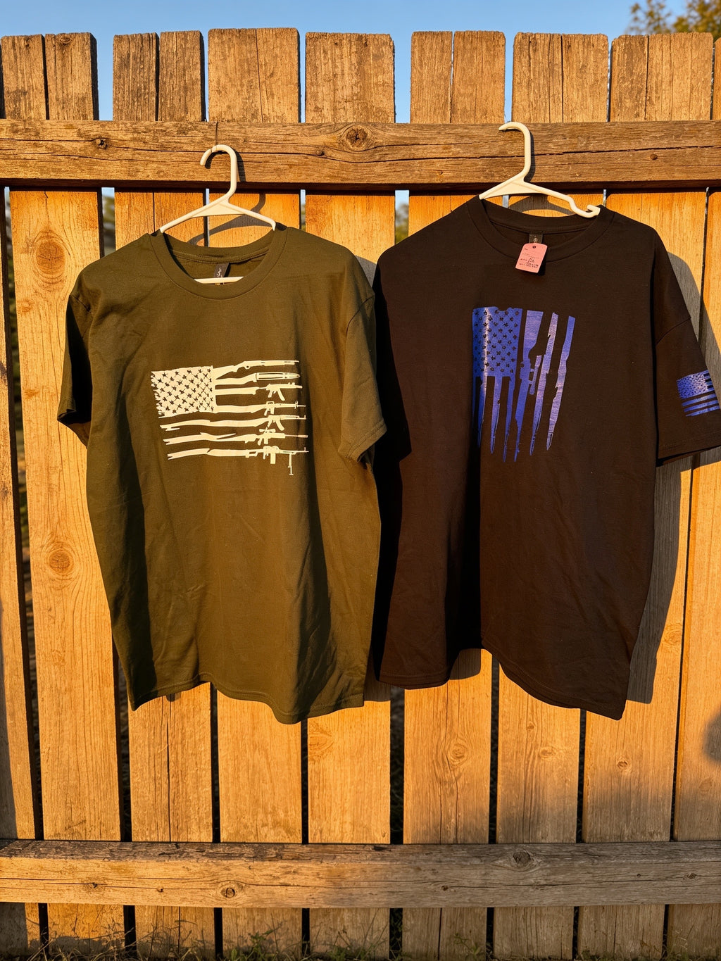 Men's Rifle American Flag Tshirt
