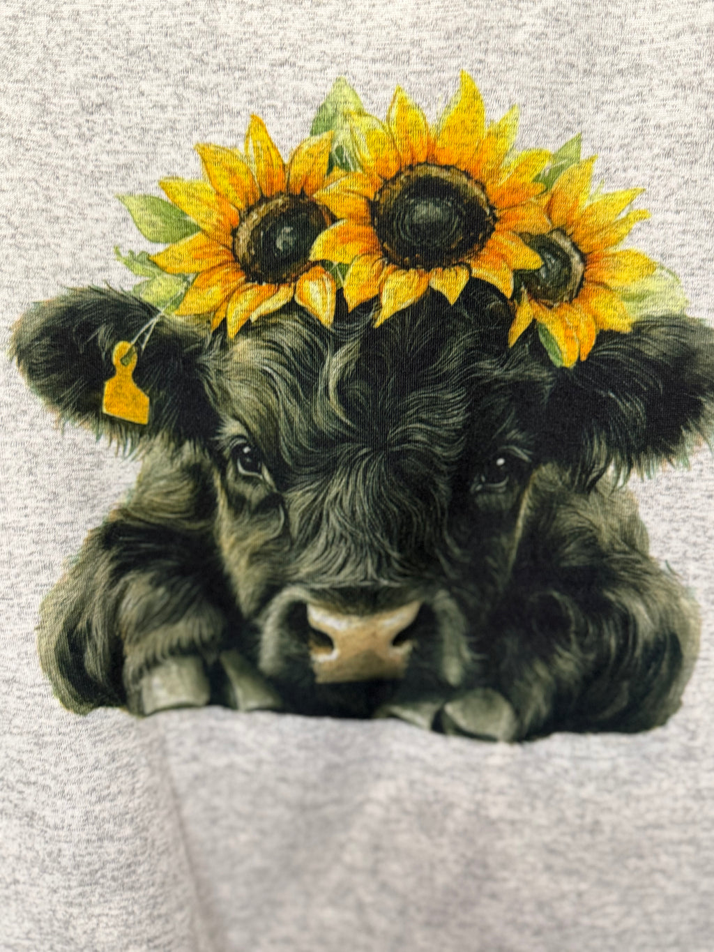 Women's Sunflower Cow T-shirt