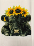 Women's Sunflower Cow T-shirt